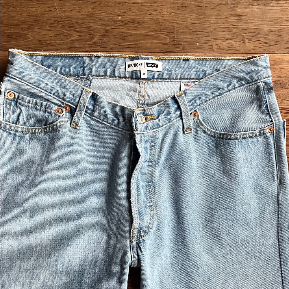 RE/DONE x Levi's $395 Retail Women's Straight Leg Jeans - Picture 4 of 7